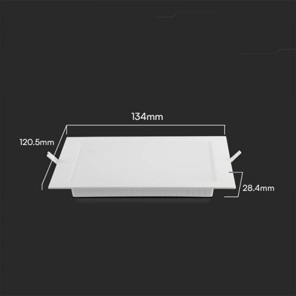 Panel Wpuszczany V-TAC 6W LED SAMSUNG CHIP Kwadrat 120x120mm VT-61006SQ-S 6500K 660lm