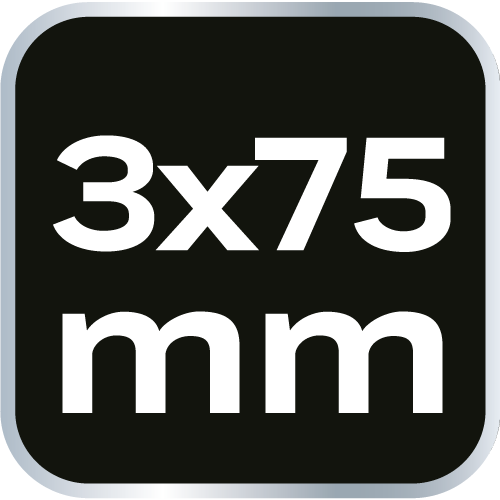 Wkrętak płaski 3.0 x 75 mm, S2