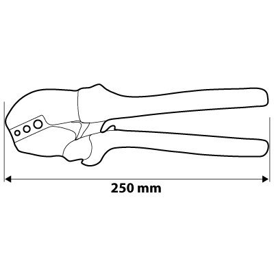 Szczypce do zaciskania końcówek konektorowych 22-10AWG