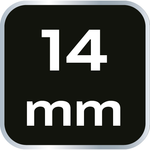 Nasadka sześciokątna długa 1/4&quot;, 14 mm, superlock