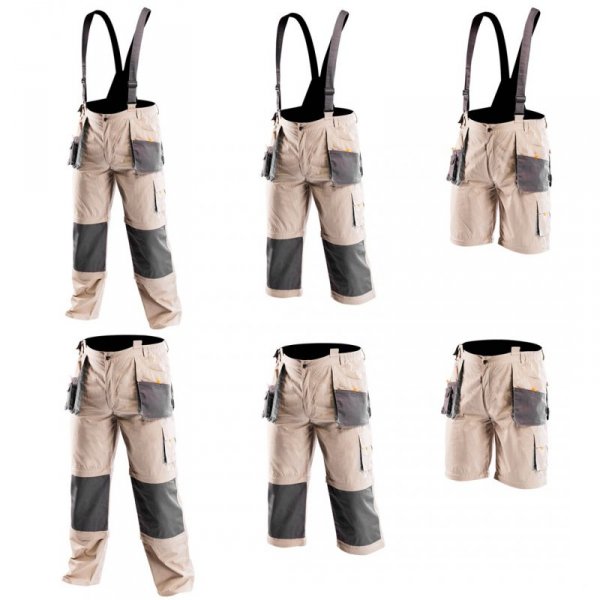Spodnie robocze na szelkach 6w1 COTTON, rozmiar M/50