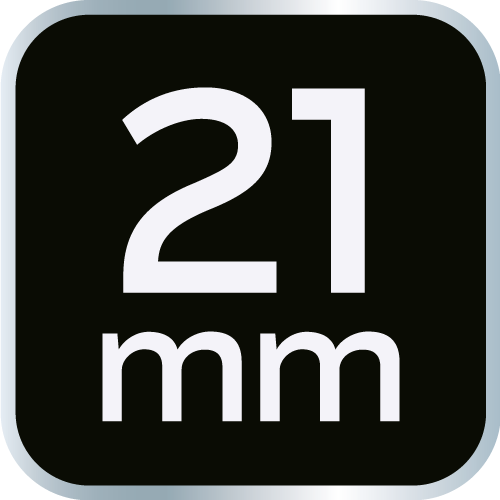 Nasadka udarowa 1/2&quot; długa, 21 x 78mm , Cr-Mo