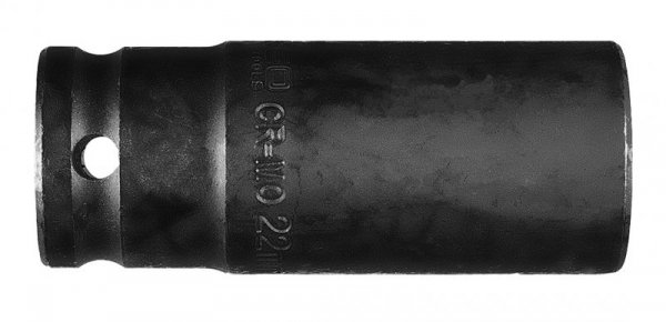 Nasadka udarowa 1/2&quot; długa, 22 x 78mm , Cr-Mo