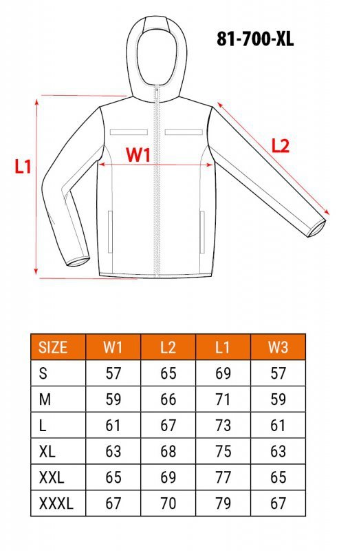 Kurtka robocza ostrzegawcza softshell z kapturem, żółta, rozmiar XL