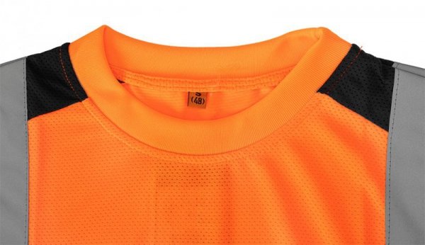 T-shirt ostrzegawczy, ciemny dół, pomarańczowy, rozmiar XXL