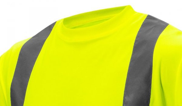 T-shirt ostrzegawczy, żółty, rozmiar L
