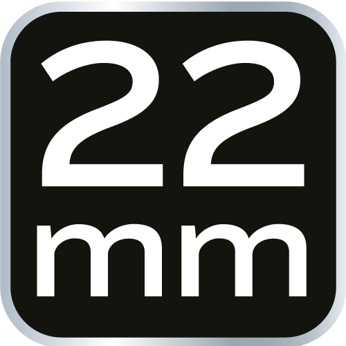 Klucz płasko-oczkowy z przegubem i grzechotką 22 mm