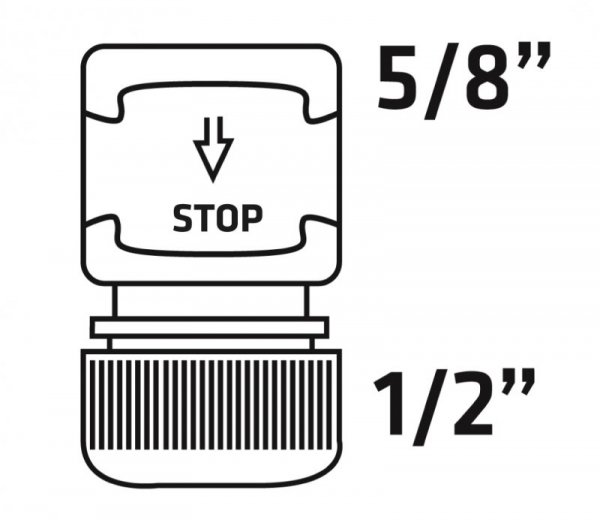 Złączka STOP 1/2&quot;-5/8&quot;, dwumateriałowa, 30 szt.