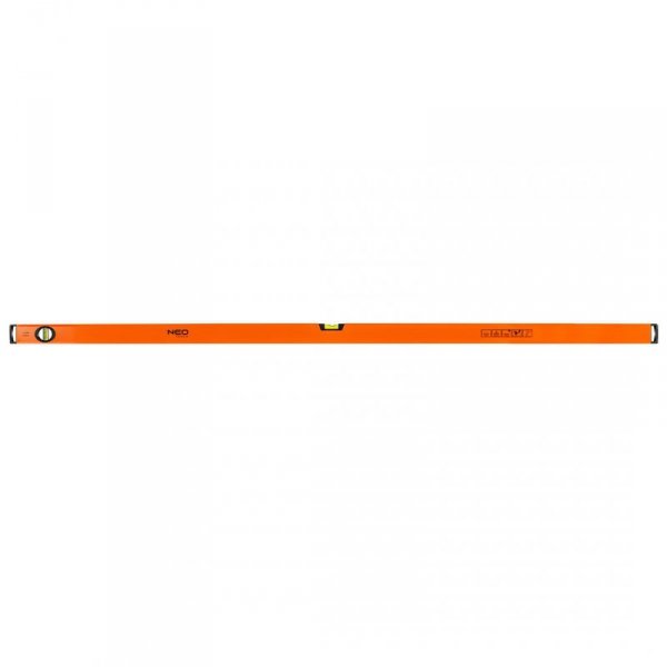 Poziomnica aluminiowa, 2 libelle, frezowana dolna powierzchnia, 150 cm