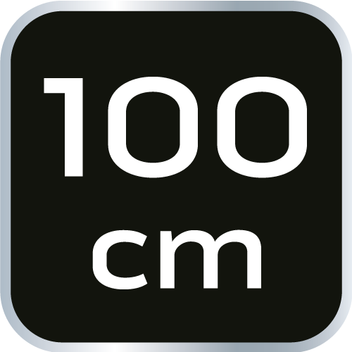 Poziomnica aluminiowa z uchwytem, 3 libelle, magnes, frezowana dolna powierzchnia, 100 cm