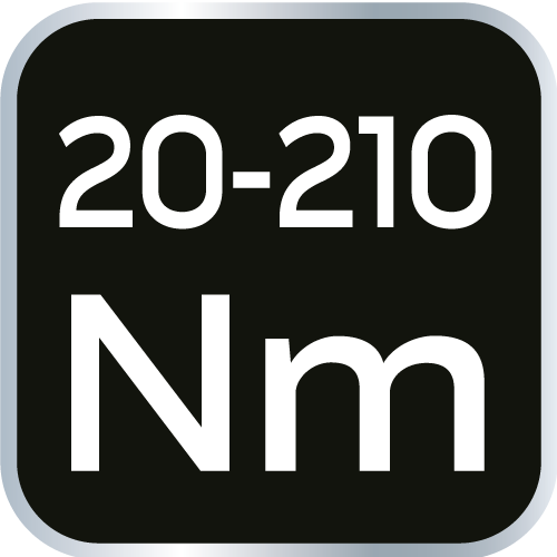 Klucz dynamometryczny 1/2&quot;, 20-210 Nm