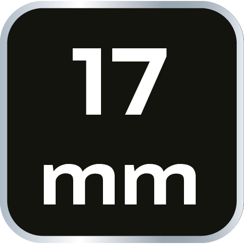 Klucz płasko-oczkowy z grzechotką i przełącznikiem 17 mm