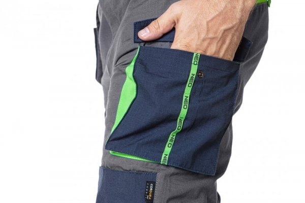 Spodnie robocze PREMIUM, 100% bawełna, ripstop, rozmiar L