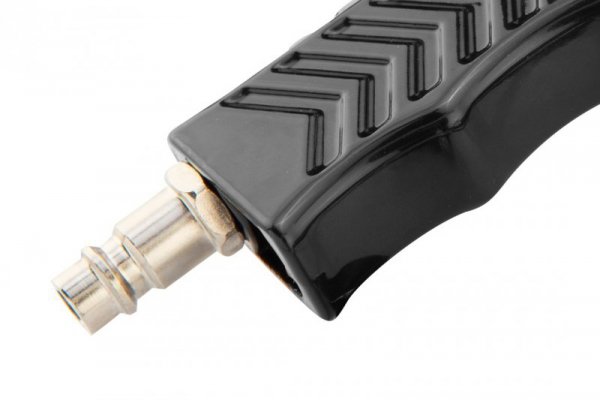 Pistolet do pompowania z manometrem o 63 mm, długa końcówka