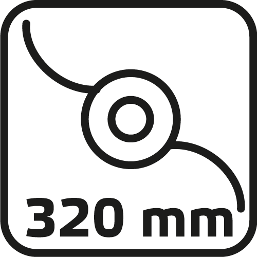 Podkaszarka 550W, 2w1, szerokość koszenia 320mm