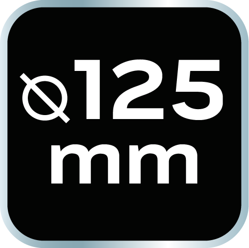 Uchwyt mocujący 125 mm do padów polerskich 130 x 150 mm, z rzepem