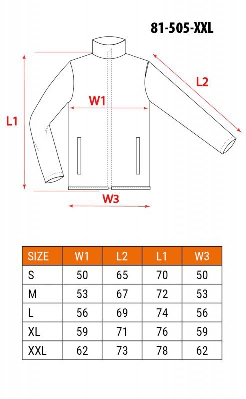 Bluza polarowa wzmacniana CAMO, rozmiar XXL