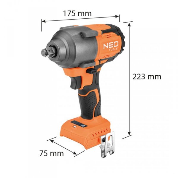 Klucz udarowy bezszczotkowy 18V, 850Nm, ½”, Energy+, bez akumulatora