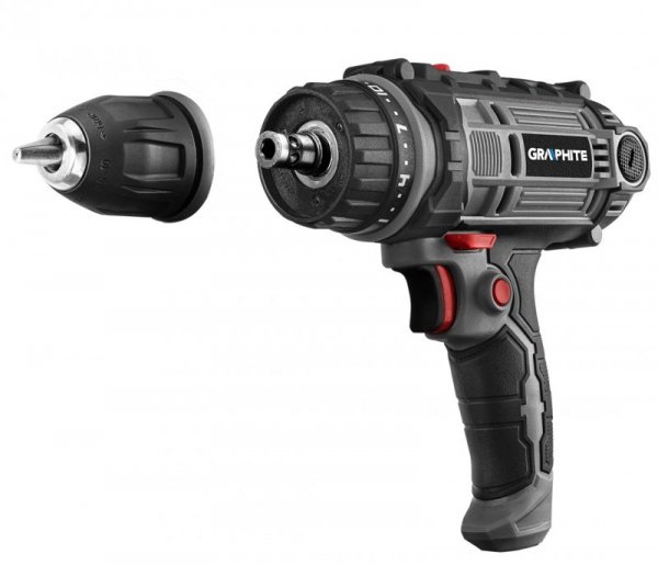 Wiertarko-wkrętarka sieciowa 300 W, uchwyt samozaciskowy 10 mm, walizka