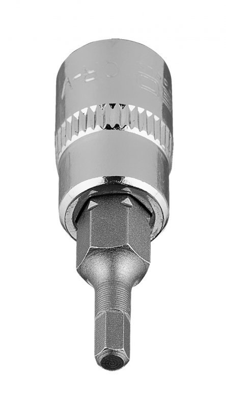 Końcówka sześciokątna H3 na nasadce 1/4&quot;, krótka, 37 mm