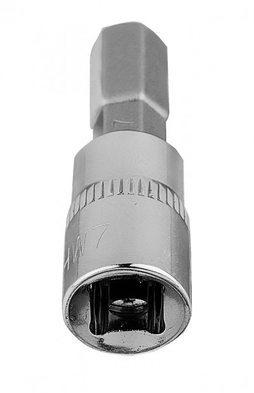 Końcówka sześciokątna H7 na nasadce 1/4&quot;, krótka, 37 mm (5 szt.)