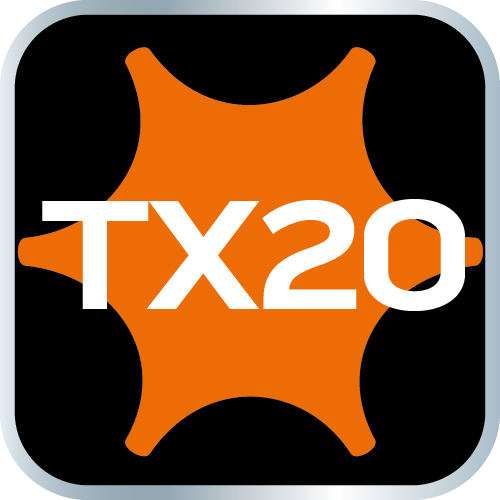 Końcówka TORX TX20 na nasadce 1/4&quot;, krótka, 37 mm