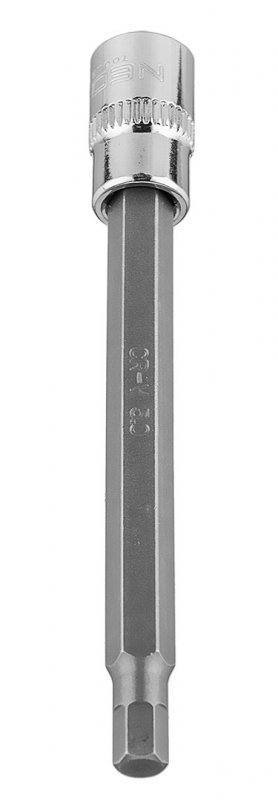 Końcówka sześciokątna H5 na nasadce 1/4&quot;, długa, 87 mm
