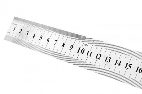 Przymiar liniowy 30 cm, stal nierdzewna