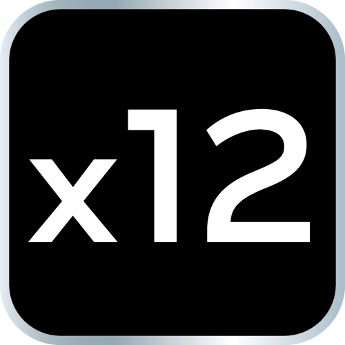 Klucze nasadowe 3/8&quot;, zestaw 12 szt.