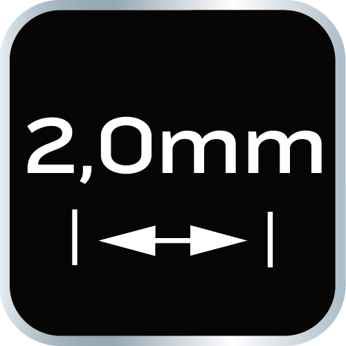 Krzyżyki dystansowe 2.0 mm, 200 szt.