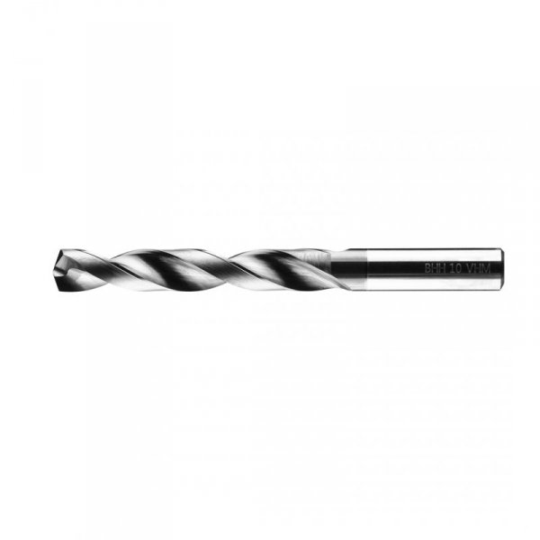 Wiertło węglikowe Baildon DIN 6537 L WK5 10 mm, VHM TiAlN, 103-61 mm