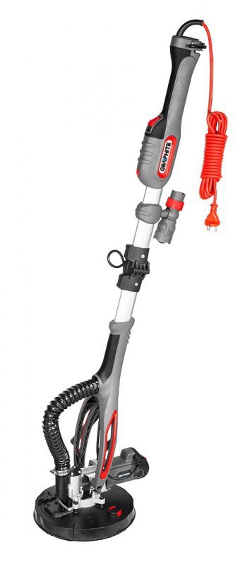 Szlifierka do gipsu 710W, 225mm/215 mm,  okrągła i trójkątna stopa, latarka