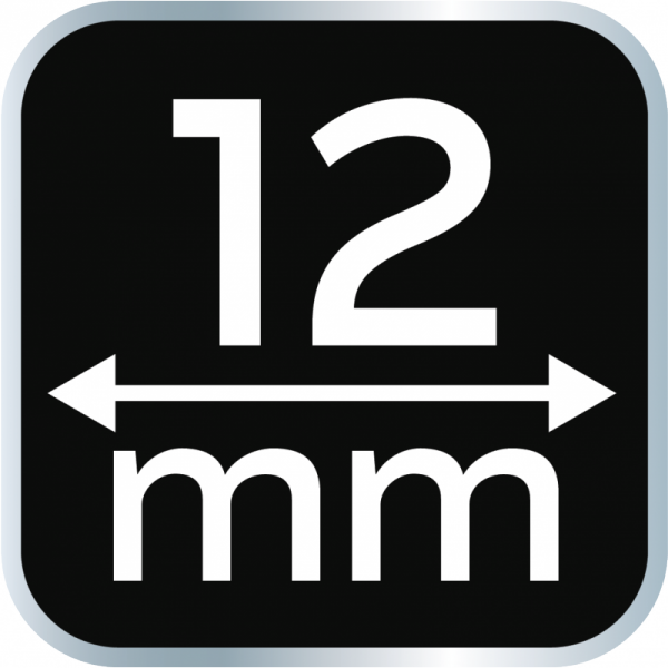 Dłuta 6, 12, 18, 24, zestaw 4 szt. Uchwyt dwukomponentowy. Pakowane w etui