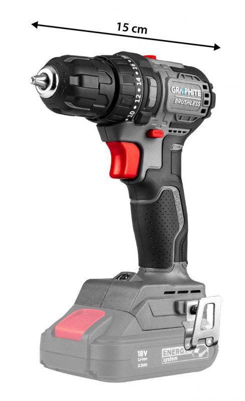 Wiertarko-wkrętarka bezszczotkowa 18V, uchwyt 10mm, compact, Energy+, bez akumulatora