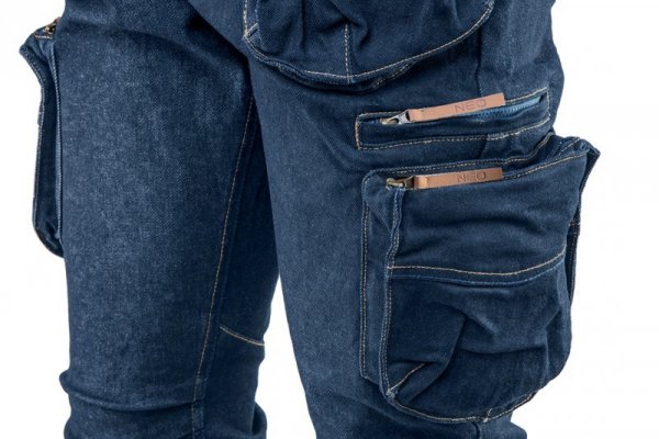 Spodnie robocze 5-kieszeniowe DENIM, rozmiar L