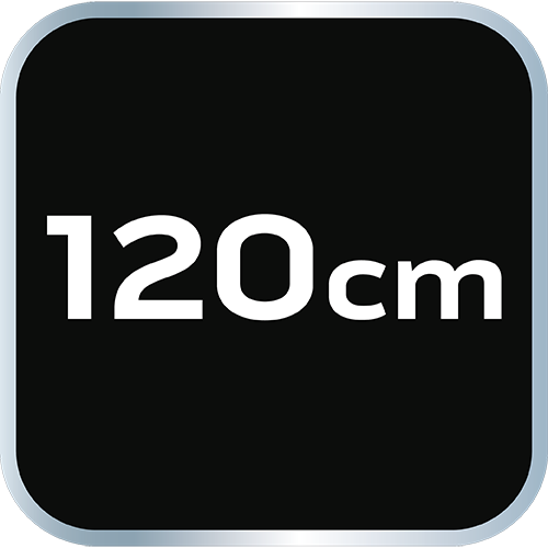 Poziomnica aluminiowa S 300, 3 libelle, 120 cm