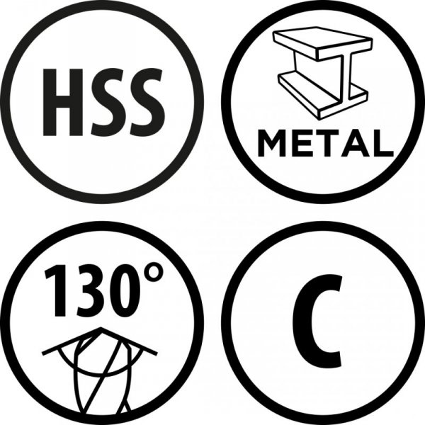 Wiertło do metalu Baildon BASIC DIN 345 RN NWKc 24 mm, HSS (S), 281-160 mm