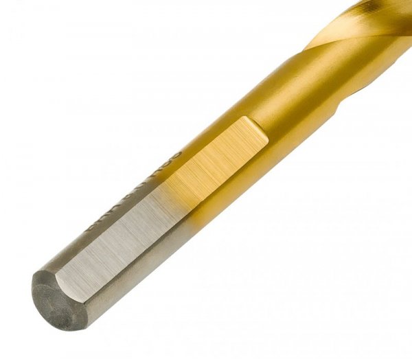 Wiertło do metalu Baildon DIN 338 RN 9 mm, HSS TiN (S), 125-81 mm (chwyt 3-płaszczyznowy)