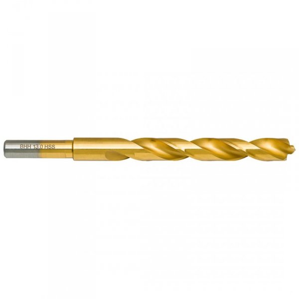 Wiertło do metalu Baildon DIN 338 RN 13 mm, HSS TiN (S), 151-101 mm (chwyt 3-płaszczyznowy)