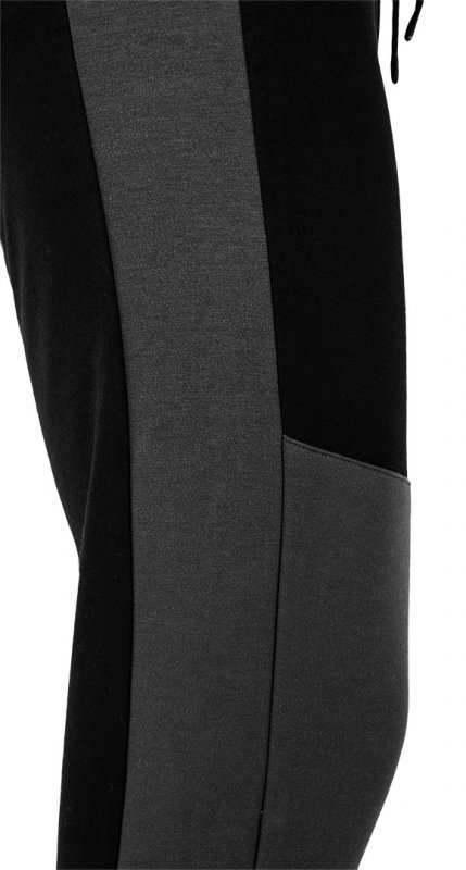 Spodnie dresowe COMFORT, szaro-czarne, rozmiar M