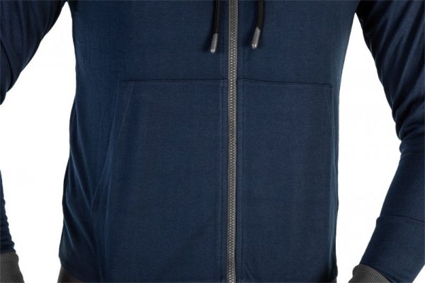 Bluza rozpinana z kapturem COMFORT, granatowa, rozmiar XXXL
