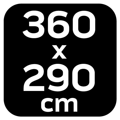 Tarp wodoodporny 360 x 290 cm 210T PU3000