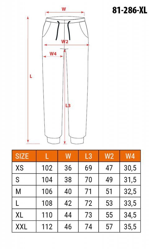 Spodnie robocze OUTDOOR, typu jogger, zielone, rozmiar XL