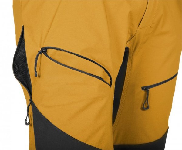 Spodnie robocze OUTDOOR, 4 way stretch, musztardowe, rozmiar XXL