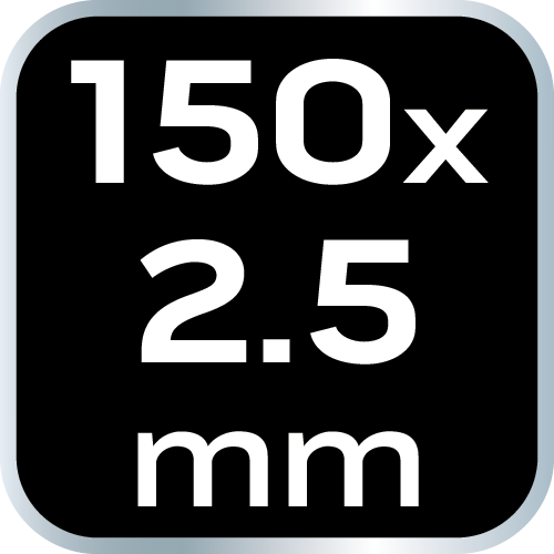 Opaski zaciskowe EXTREME 2.5 × 150 mm, czarne, 100 szt.