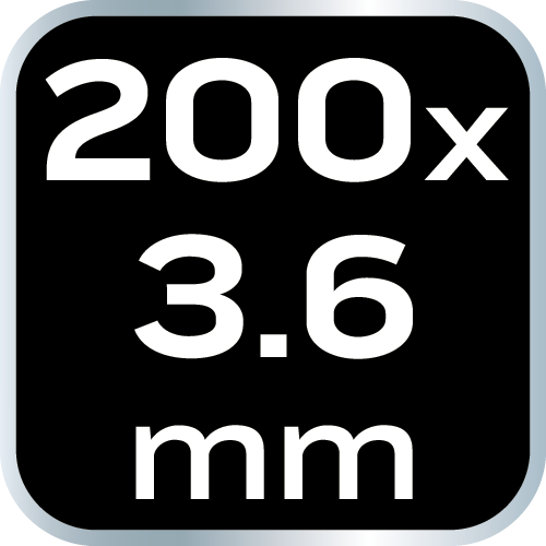 Opaski zaciskowe EXTREME 3.6 × 200 mm, czarne, 20 szt.