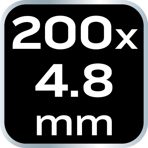Opaski zaciskowe EXTREME 4.8 × 200 mm, czarne, 20 szt.