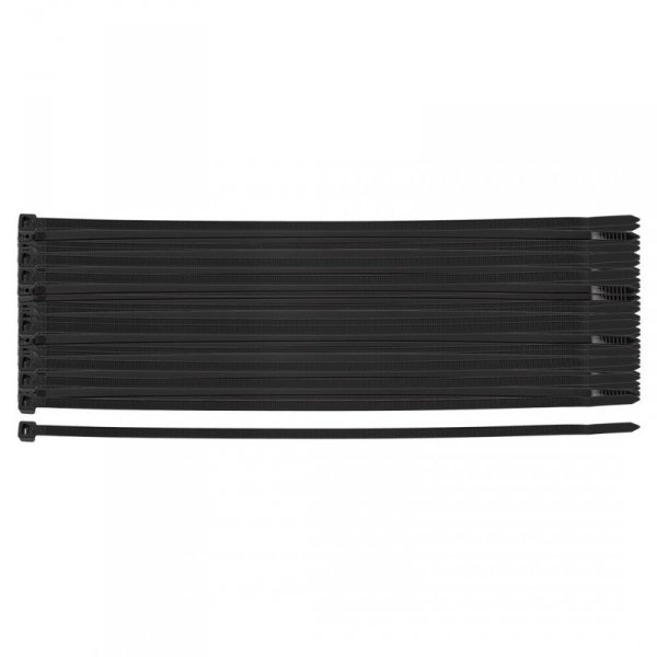 Opaski zaciskowe EXTREME 4.8 × 200 mm, czarne, 100 szt.