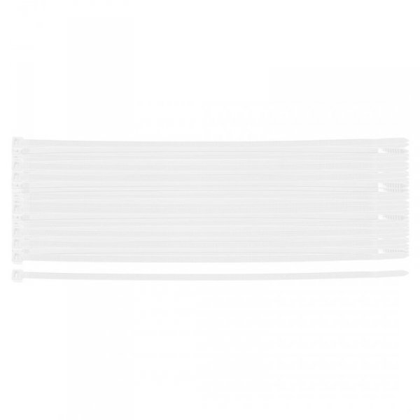 Opaski zaciskowe EXTREME 4.8 × 200 mm, białe, 100 szt.