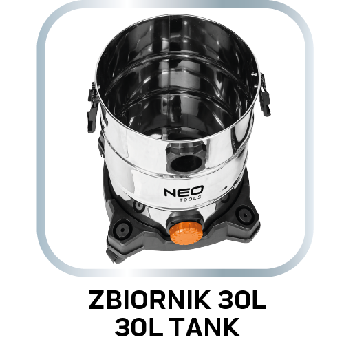 Odkurzacz 1400W, 30l